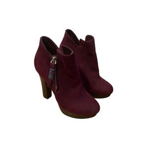 Aldo | Elegant Burgundy Ankle Boots